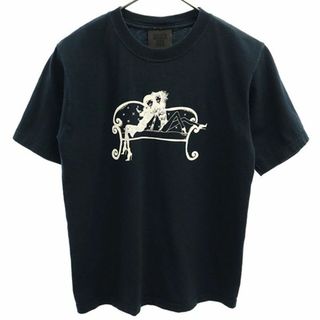 アナスイ(ANNA SUI)のアナスイ プリント 半袖 Tシャツ S ネイビー ANNA SUI レディース(Tシャツ(半袖/袖なし))