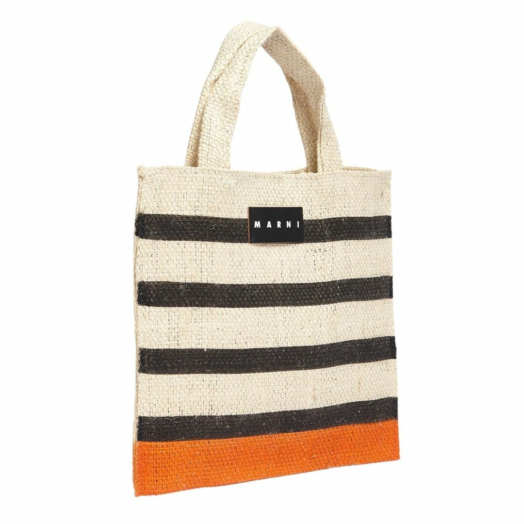 MARNI - マルニ トートバッグ ストローバッグ ボーダー チリ MARNI - マルニ トートバッグ ストローバッグ ボーダー チリ