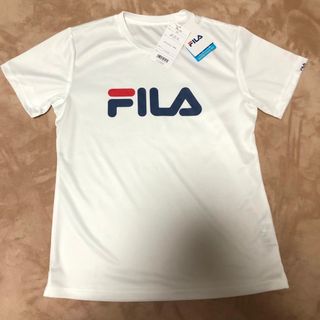 フィラ(FILA)の新品 FILA フィラ fila レディース 半袖 Tシャツ トップス 白 L(Tシャツ(半袖/袖なし))