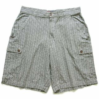 チャップス(CHAPS)の00s CHAPS ラルフローレン チェック コットン カーゴ ショートパンツ 34★ショーツ ハーフ オールド(ショートパンツ)