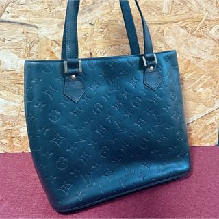 ルイヴィトン(LOUIS VUITTON)の美品　ルイヴィトン　ヴェルニ　ヒューストン　バッグ　レディース　黒　ブラック(ハンドバッグ)