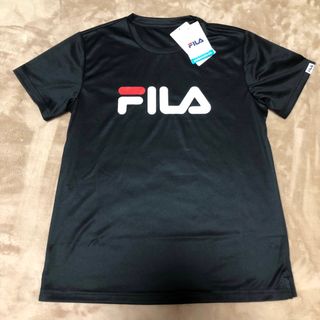 フィラ(FILA)の新品 FILA フィラ fila レディース 半袖 Tシャツ トップス 黒 M(Tシャツ(半袖/袖なし))