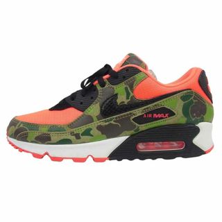 ナイキ(NIKE)のNIKE ナイキ スニーカー × atmos アトモス CW6024-600 AIR MAX 90 エアマックス DUCK CAMO ダックカモ スニーカー ピンク系 カーキ系 27cm【中古】(スニーカー)