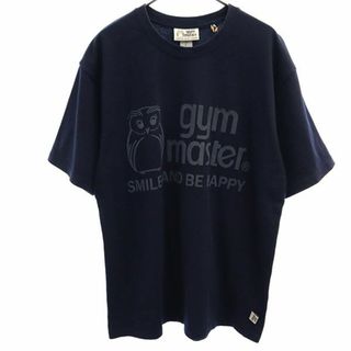 ジムマスター(GYM MASTER)のジムマスター ロゴプリント 半袖 Tシャツ L ネイビー gymmaster メンズ(Tシャツ/カットソー(半袖/袖なし))