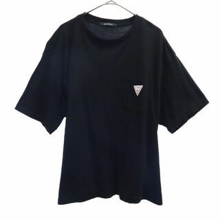 ゲス(GUESS)のゲス ロゴワッペン 半袖 Tシャツ XXS ブラック Guess メンズ(Tシャツ/カットソー(半袖/袖なし))