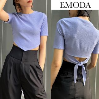 エモダ(EMODA)のエモダ バックタイ スカーフ ショート Tシャツ(Tシャツ(半袖/袖なし))