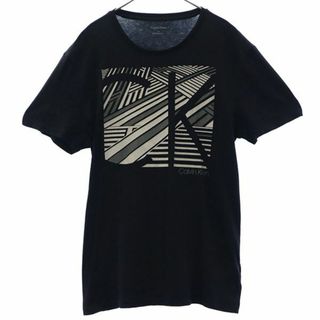 カルバンクライン プリント 半袖 Tシャツ M ブラック 1191 メンズ