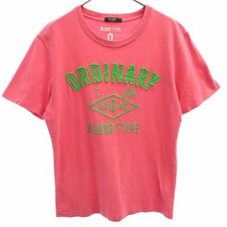 ビームスハート 刺繍 半袖 Tシャツ S ピンク BEAMS HEART メンズ(Tシャツ/カットソー(半袖/袖なし))