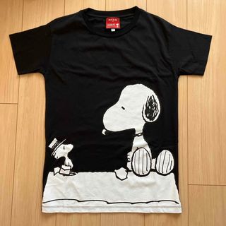 ポールアンドジョー(PAUL & JOE)の【レア・美品】ポールアンドジョー：ロングＴシャツ ブラック スヌーピー (Tシャツ(半袖/袖なし))