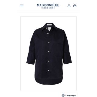 マディソンブルー(MADISONBLUE)のマディソンブルー新品J.BRADLEY CUFF SH C/LI(シャツ/ブラウス(半袖/袖なし))