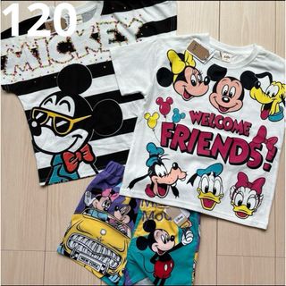 ディズニー(Disney)の【ディズニー】リトシー ミッキー キャラクター Tシャツ ショートパンツ 120(Tシャツ/カットソー)