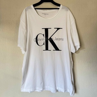 カルバンクライン(Calvin Klein)のカルバンクラインジーンズ Tシャツ サイズXL ホワイト(Tシャツ(半袖/袖なし))