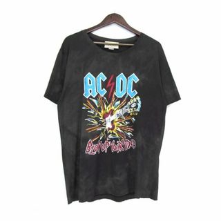 Gucci - グッチ GUCCI ■ 【 493117 X3H43 】 ACDC プリント ダメージ 加工 半袖 Tシャツ　33826