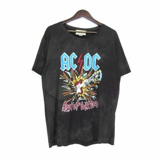 グッチ GUCCI ■ 【 493117 X3H43 】 ACDC プリント ダメージ 加工 半袖 Tシャツ　33826