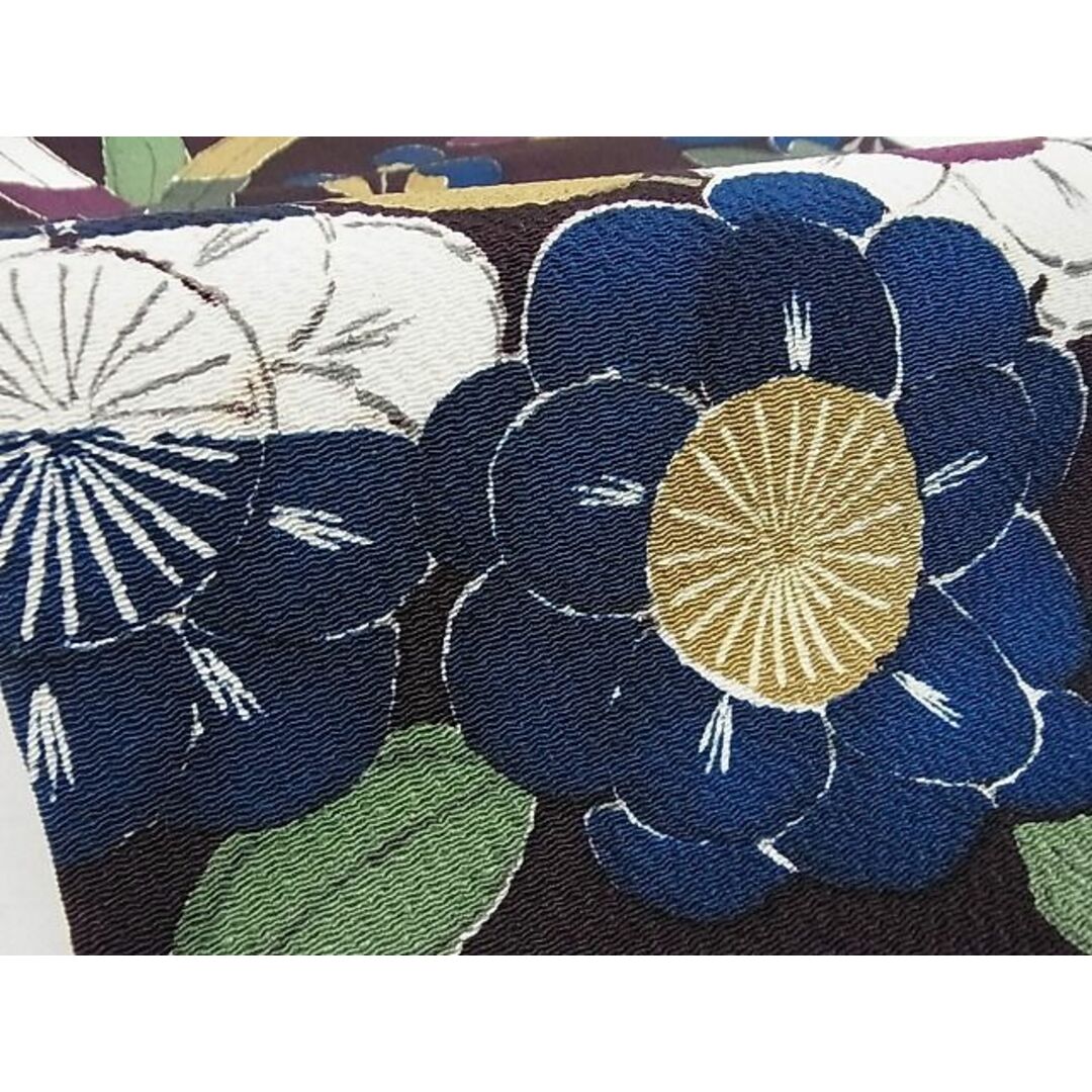 平和屋本店□極上 九寸名古屋帯 型染め 草花文 鬼しぼ縮緬 えり 平和屋本店□極上 九寸名古屋帯 型染め 草花文 鬼しぼ縮緬 えり