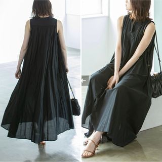 MARIHA - MARIHA 定価2.8万 小鳥の歌のドレス ロングワンピース 36 ブラック