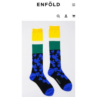 エンフォルド(ENFOLD)の新品 ENFOLD エンフォルド JACQUARD LONG-SOCKS 靴下(ソックス)