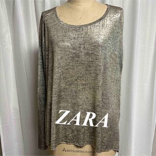 ザラ(ZARA)のZARR カットソー　サイズL(シャツ/ブラウス(長袖/七分))