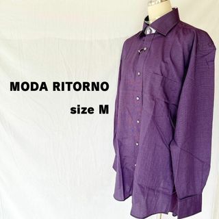 モーダリトルノ MODA RITORNO ワイシャツ Yシャツ 紫 Mサイズ(シャツ)