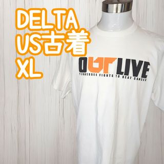 DELTA - 一点限り US古着 【 DELTA 】 tシャツ XL 白 美品