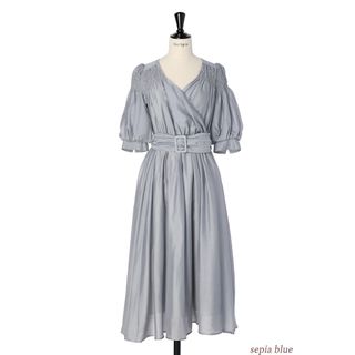 Airy Volume Sleeve Dress herlipto