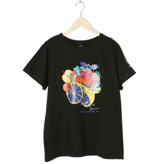 スカラー(ScoLar)のプレミアムスカラー 742005 フルーツ柄Tシャツ(Tシャツ(半袖/袖なし))