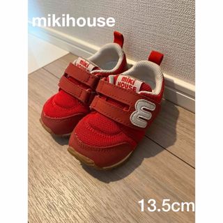 ミキハウス(mikihouse)のベビーシューズ　ミキハウス　13.5cm 赤(スニーカー)