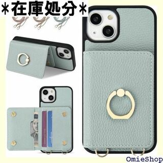 oyaka 対応 iPhone15ケース 手帳 ショル マ 護-ブルー 1453