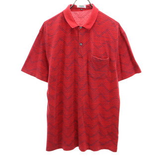ケンゾー(KENZO)のケンゾー 半袖 ポロシャツ 3XL レッド KENZO ビッグサイズ メンズ(ポロシャツ)