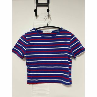 レディースシャツ　トップス　ミニトップス　ミニシャツ(Tシャツ(半袖/袖なし))