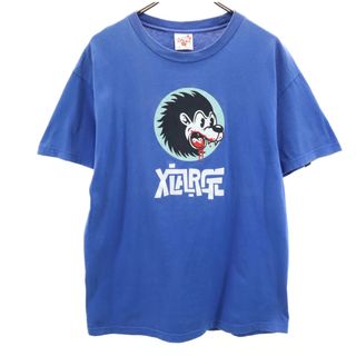 エクストララージ USA製 半袖 Tシャツ L 青紫系 XLARGE メンズ