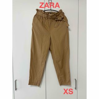 ザラ(ZARA)のZARAウエストリボンテーパードパンツXSサイズ(チノパン)