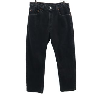 リーバイス(Levi's)のリーバイス 00s 505 先染め ブラック ストレートデニムパンツ W33 ブラック Levi's ジーンズ REGULAR FIT メンズ(デニム/ジーンズ)