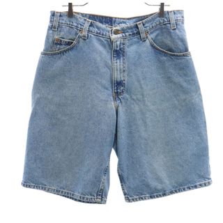 リーバイス(Levi's)のリーバイス 90s 565 USA製 ワイドデニム ハーフパンツ W33 ブルー Levi's メンズ(ショートパンツ)