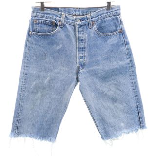 リーバイス(Levi's)のリーバイス 95年製 90s 501xx USA製 デニムショートパンツ W33 ブルー Levi's ボタンフライ メンズ(ショートパンツ)