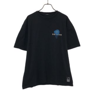 デンハム(DENHAM)のデンハム バックプリント 半袖 Tシャツ S ブラック DENHAM メンズ(Tシャツ/カットソー(半袖/袖なし))