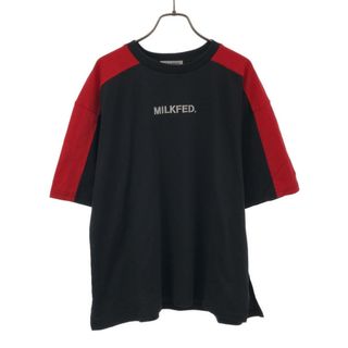 ミルクフェド(MILKFED.)の未使用 ミルクフェド 半袖 Tシャツ ONE SIZE ブラック×レッド MILKFED. レディース(Tシャツ(半袖/袖なし))