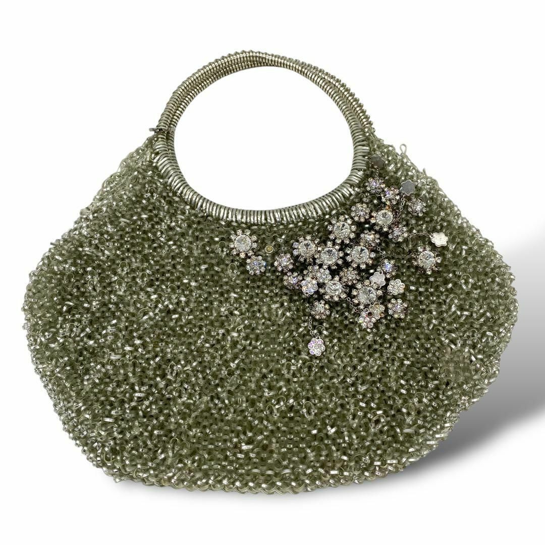 美品 アンテプリマ ハンドバッグ ワイヤーバッグ 花柄 ジュエル 美品 アンテプリマ ハンドバッグ ワイヤーバッグ 花柄 ジュエル