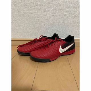 ナイキ(NIKE)のNIKE ナイキ  TIEMPOX ティエンポ リゲラ レッドブラック 27(スニーカー)