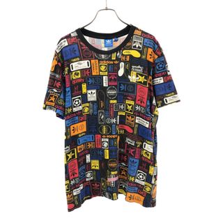 アディダス(adidas)のアディダス 総柄 トレフォイルロゴ 半袖 Tシャツ O ブラック系 adidas メンズ(Tシャツ/カットソー(半袖/袖なし))