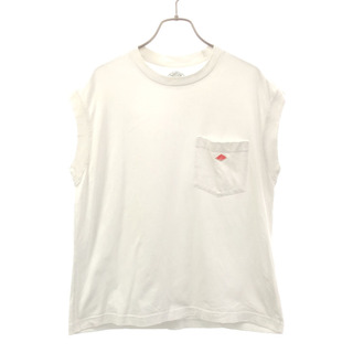 ダントン(DANTON)のダントン ノースリーブ Tシャツ 36 ホワイト Danton ポケT レディース(Tシャツ(半袖/袖なし))