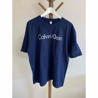 【人気ブランドCalvin Klein】ネイビー色Tシャツ 【サイズXL】