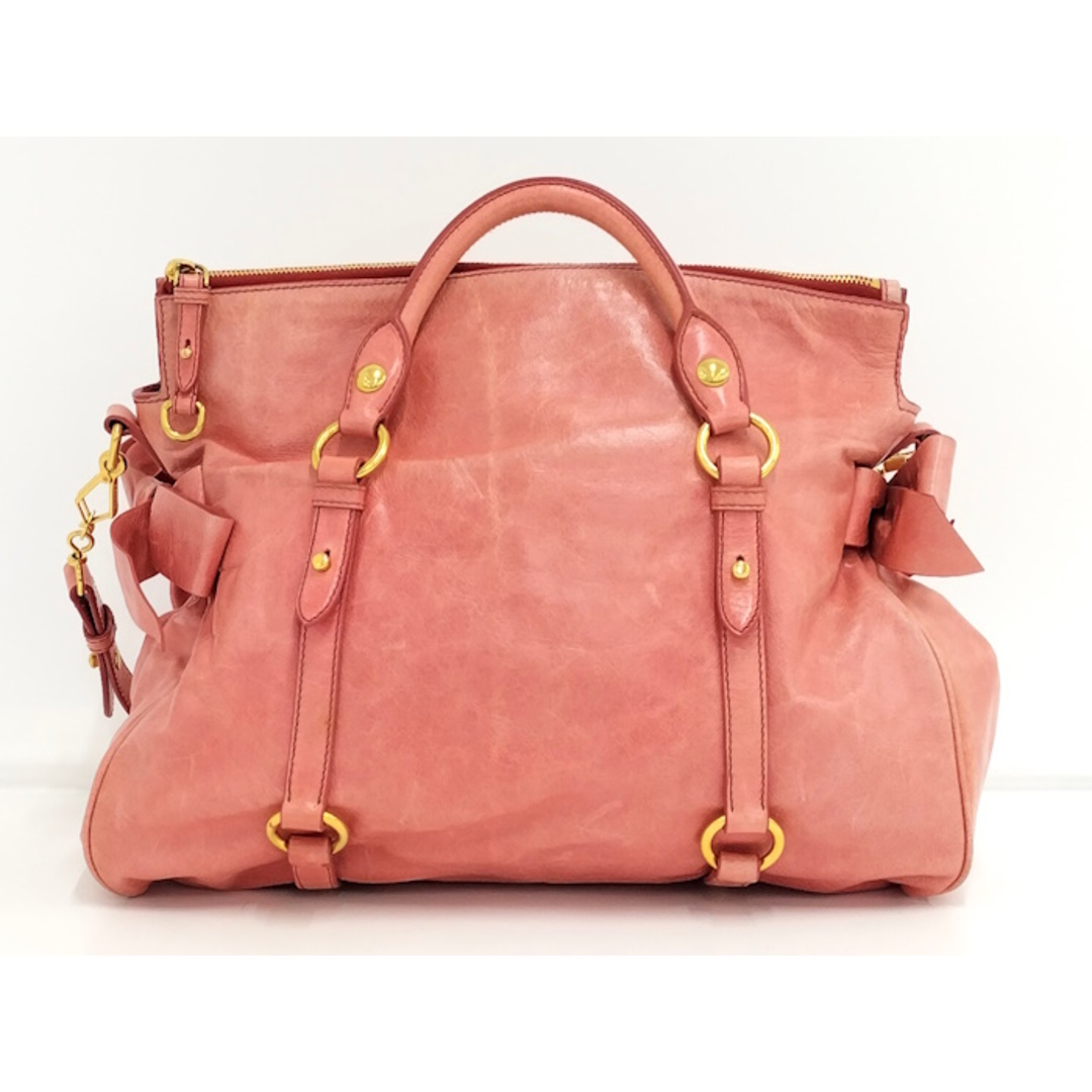 MIU MIU - MIU MIU 2WAYショルダーバッグ レザー ピンク RT0365 MIU MIU - MIU MIU 2WAYショルダーバッグ レザー ピンク RT0365