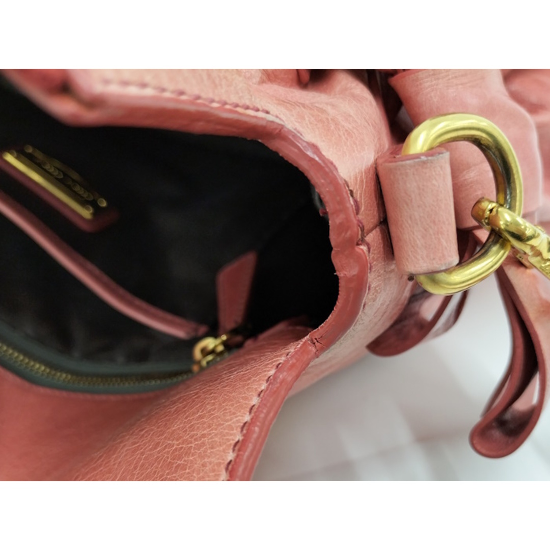 MIU MIU - MIU MIU 2WAYショルダーバッグ レザー ピンク RT0365 MIU MIU - MIU MIU 2WAYショルダーバッグ レザー ピンク RT0365