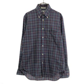 INDIVIDUALIZED SHIRTS - インディビジュアライズドシャツ USA製 チェック柄 長袖 ボタンダウンシャツ 14 1/2-32 ブルー系 INDIVIDUALIZED SHIRTS メンズ