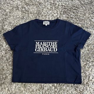 MARITHE + FRANCOIS GIRBAUD - MARITHE マリテ クロップtシャツ ネイビー