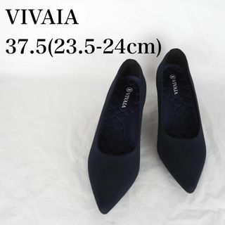 VIVAIA*ポインテッドトゥ*ウエッジパンプス*23.5-24cm*M6851(ハイヒール/パンプス)