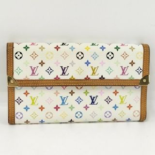 ルイヴィトン(LOUIS VUITTON)のLOUIS VUITTON マルチカラー インターナショナル ホワイト(財布)