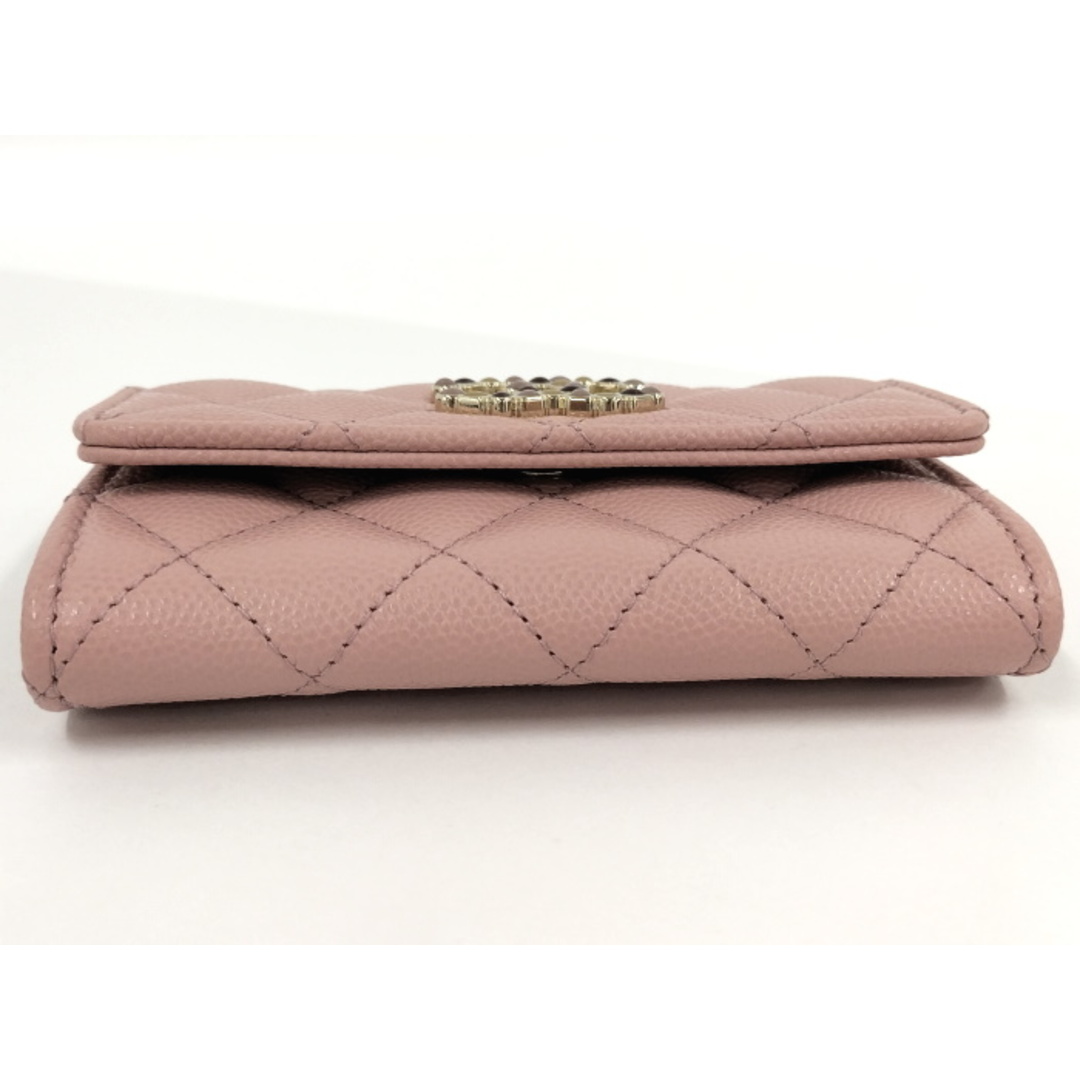CHANEL - CHANEL カードケース マトラッセ キャビアスキン CHANEL - CHANEL カードケース マトラッセ キャビアスキン