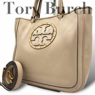 トリーバーチ(Tory Burch)の美品 トリーバーチ ハンドバッグ ショルダー 2way ミニ エラ ロゴ(ハンドバッグ)